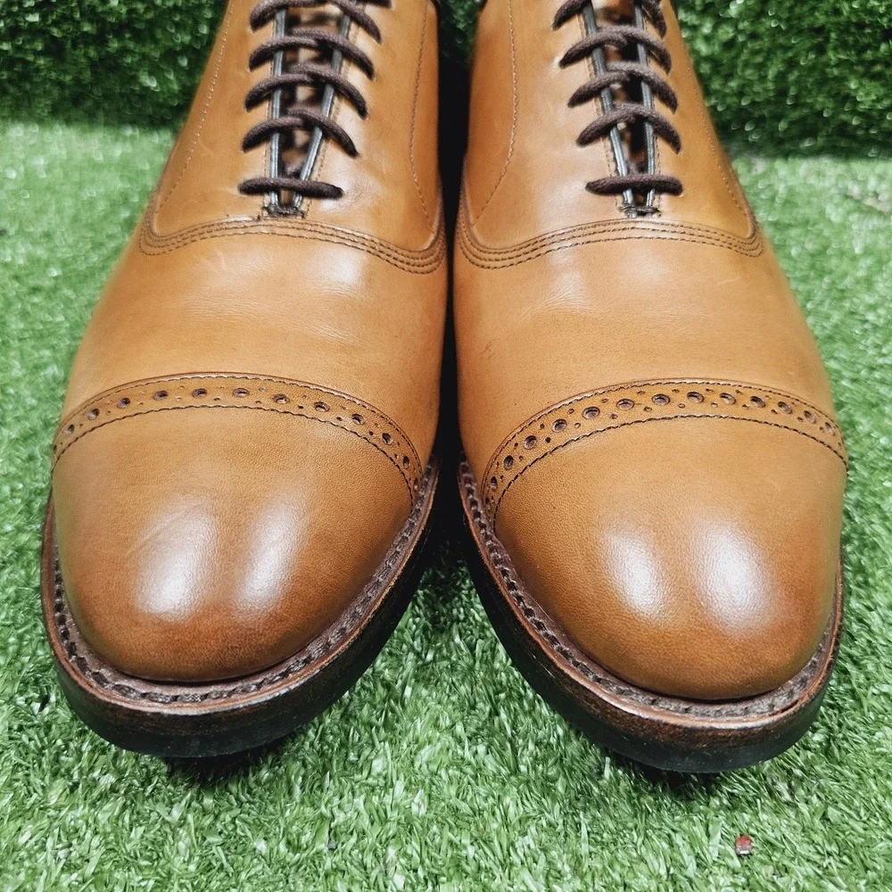 Allen Edmonds Dainite Fifth Avenue Walnut Brown Cap-Toe Dress Shoes Mens‎ 10.5 D
